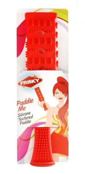 Paddle Me Textured Silicone Paddle Red Frisky Anal Paddle Me Textured Silicone Paddle Red Frisky Anal