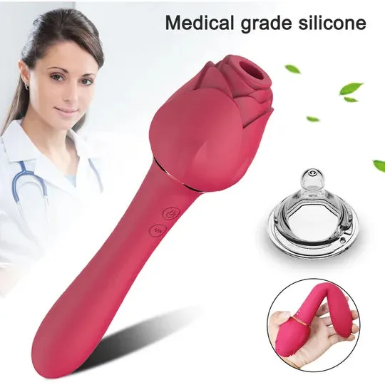 Vibrators OOTYEMO Rose Wand Sucking Rose Toy