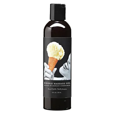 Couples Earthly Body Edible Massage Oil Vanilla 8 fl oz 237 ml