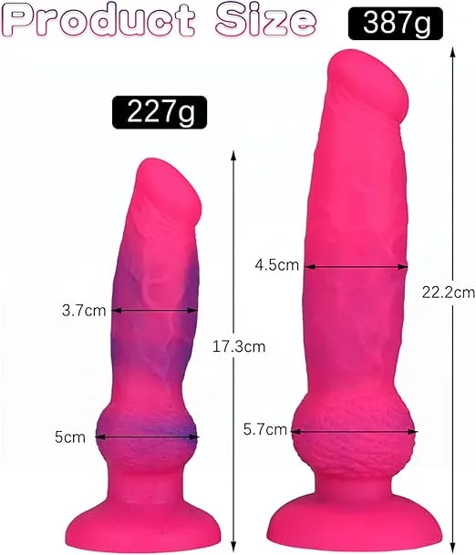 Dildos Pink Dog Penis Knot Dildo