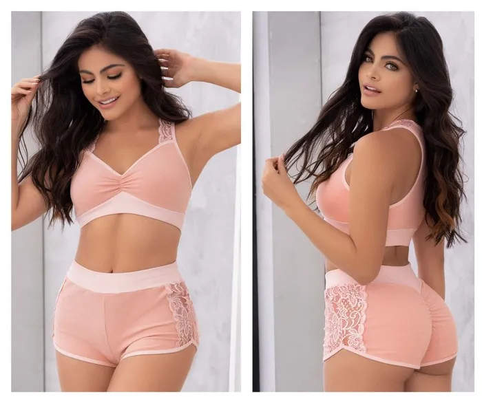 Mapale Two Piece Pajama Set Top and Shorts Male Sex Toys