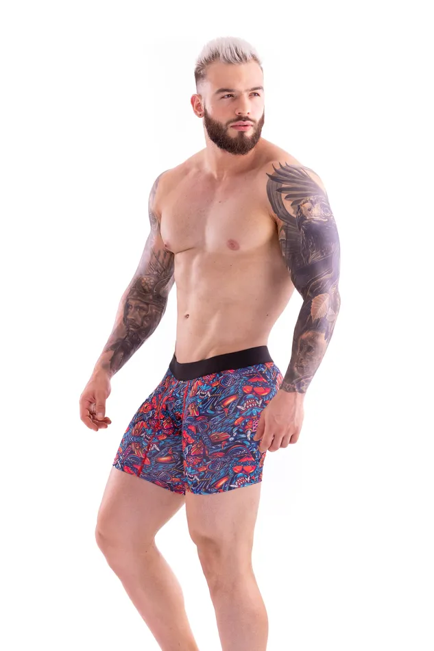 Raymond David Vibrators Raymond David Mens Printed BoxersLycra