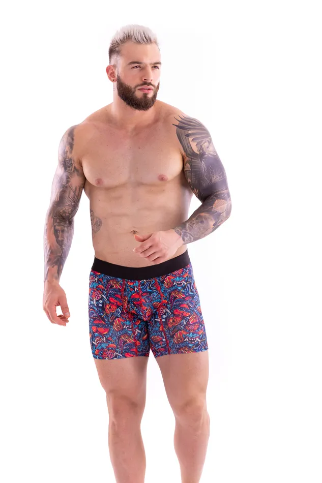 Raymond David Vibrators Raymond David Mens Printed BoxersLycra