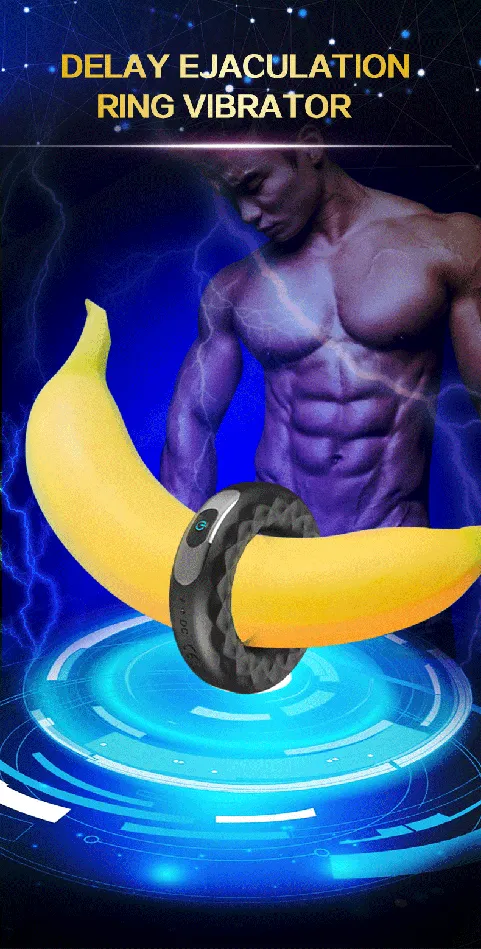 Stretchable Delay Ejaculation Silicone Cock Ring Vibrator Onion Toy Male Sex Toys