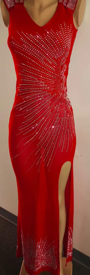 Vibrators Up4Drea Just Q Design Fashion Dress RED