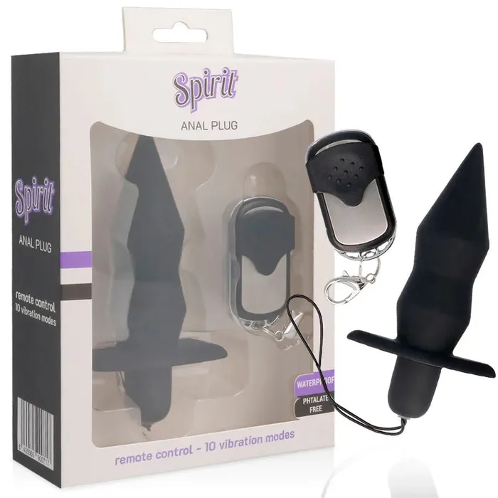 Spirit Anal Spirit Anal Plug Remote Control Black