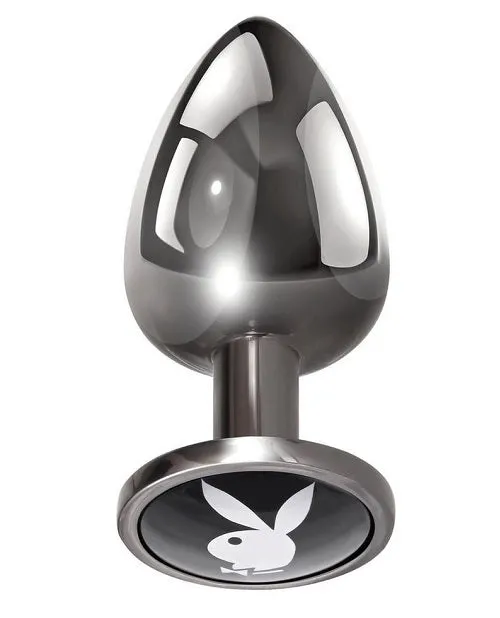 Anal Evolved Novelties Playboy Tux Metal Anal Plug Large Black