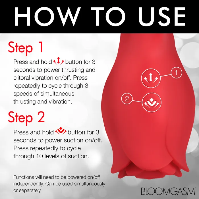 Blooming Bunny Sucking and Thrusting Silicone Rabbit Vibrator Bloomgasm Vibrators