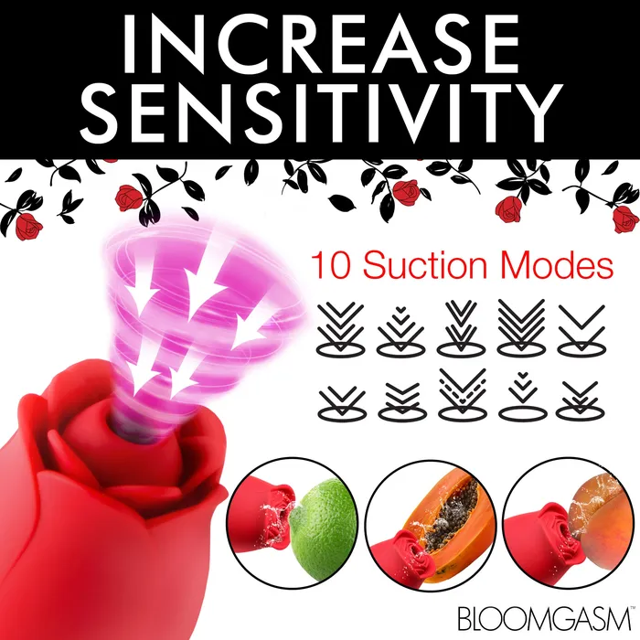 Blooming Bunny Sucking and Thrusting Silicone Rabbit Vibrator Bloomgasm Vibrators