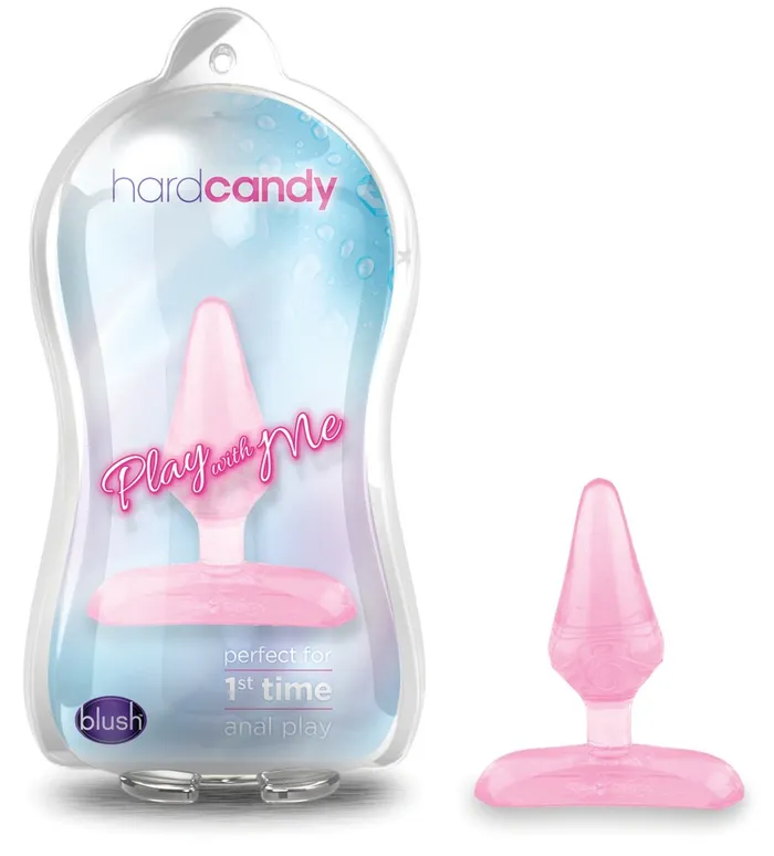 Blush Play With Me Hard Candy Small Beginner Anal Butt Plug Tapered Head For Easy Insertion Base Anchors Plug Outside The Blush Novelties Anal Blush Play With Me Hard Candy Small Beginner Anal Butt Plug Tapered Head For Easy Insertion Base Anchors Plug Outside The Blush Novelties Anal