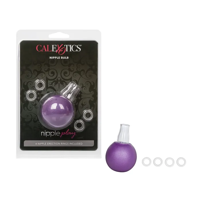 CalExotics Anal California Exotic Novelties Nipple Bulb With 4 Nipple Erection Rings CalExotics Anal California Exotic Novelties Nipple Bulb With 4 Nipple Erection Rings