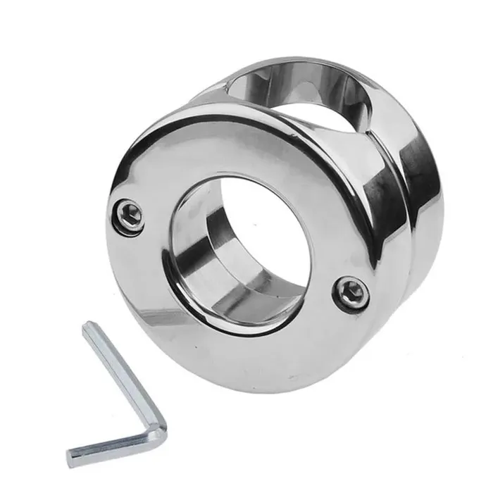 Couples CHASTITY CAGE CO Metal Heavy Cockring Clamp