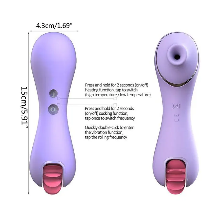 Female Sex Toys House of Dasein Clitoral Vibrators Sex Licking Tongue Vibrator Nipple Sucking Clitoral Suction Stimulator