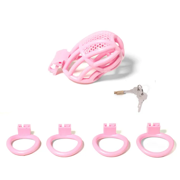 Honeycomb Chastity Device With 4 Ring CHASTITY CAGE CO Male Sex Toys Honeycomb Chastity Device With 4 Ring CHASTITY CAGE CO Male Sex Toys