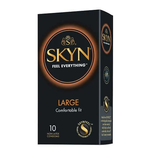Male Sex Toys Net1on1 Wholesale Ltd Mates Skyn Large Non Latex Condoms 10 Pack