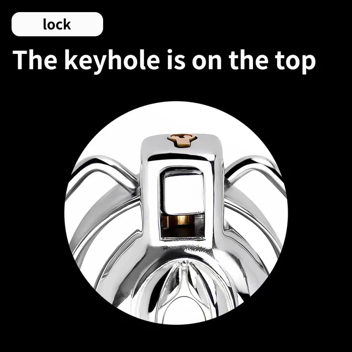 Male Sex Toys Pussy Chastity Steel Clitty Chastity Cage with Belt CHASTITY CAGE CO