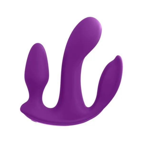 Pipedream 3Some Total Ecstasy Triple Stimulation Silicone Vibrator Purple Pipedream Vibrators