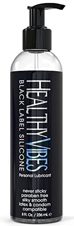 Premium Silicone Sex Lubricant By Healthy Vibes 8 Oz Longest Lasting Personal Lube Sensitive Skin On Women Men And Couples Intimate Black Label Paraben Glycerin Free Healthy Vibes Female Sex Toys Premium Silicone Sex Lubricant By Healthy Vibes 8 Oz Longest Lasting Personal Lube Sensitive Skin On Women Men And Couples Intimate Black Label Paraben Glycerin Free Healthy Vibes Female Sex Toys