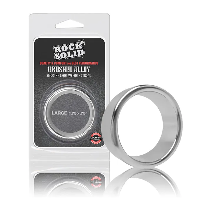 Rock Solid Brushed Alloy Large 175In Lucom USA LLC Male Sex Toys