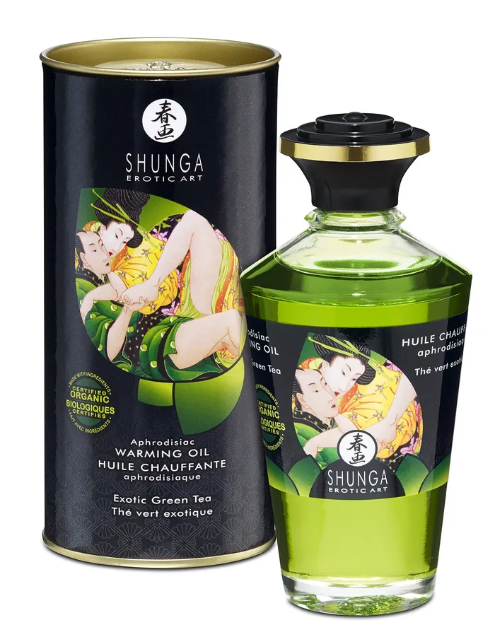Shunga Aphrodisiac Oil Organica Exotic Green Tea Shunga Couples