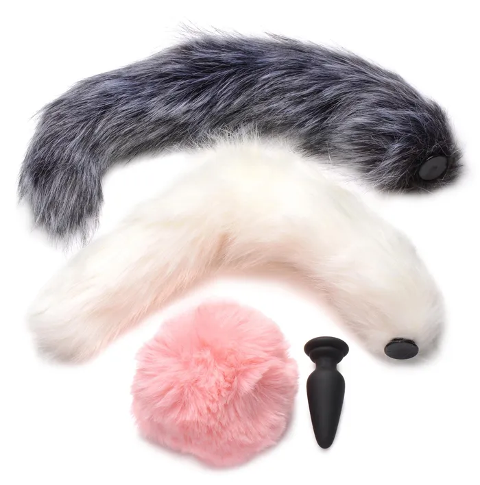 Tailz Tailz Snap On Silicone Anal Plug 3 Interchangeable Tails Male Sex Toys Tailz Tailz Snap On Silicone Anal Plug 3 Interchangeable Tails Male Sex Toys