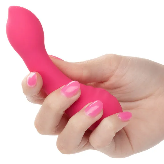 CalExotics Female Sex Toys Pixies TEASER Mini Vibrator with Teasing Flexible Pleasure Tip Pink