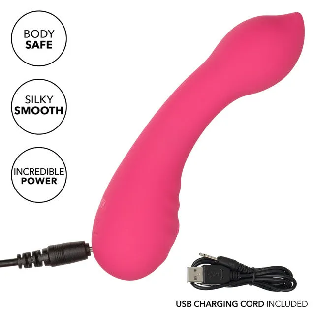 CalExotics Female Sex Toys Pixies TEASER Mini Vibrator with Teasing Flexible Pleasure Tip Pink