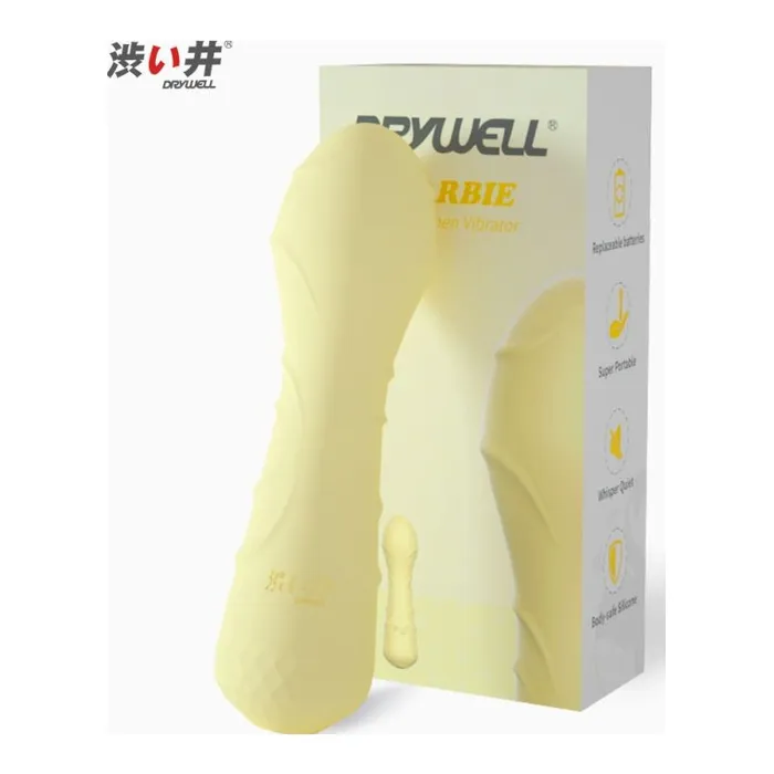 Drywell Female Sex Toys Barbie Yellow Bullet Massager Yellow