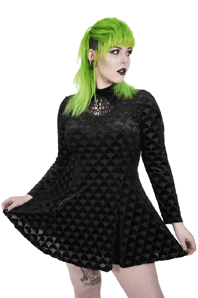 EVEs SECRETS Male Sex Toys Opulent Velvet Gothic Womens Dress with Vine Cutout EVEs SECRETS Male Sex Toys Opulent Velvet Gothic Womens Dress with Vine Cutout