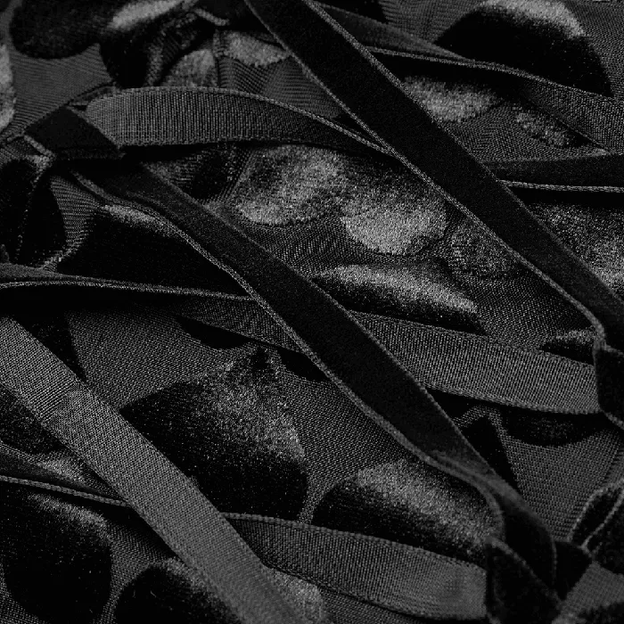 EVEs SECRETS Male Sex Toys Opulent Velvet Gothic Womens Dress with Vine Cutout