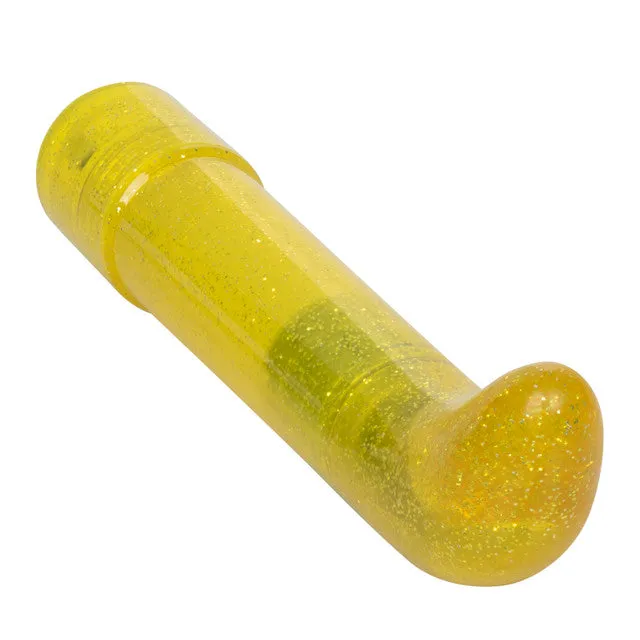 Female Sex Toys CalExotics CaleXOtics SPARKLE Mini GVibe Yellow Sparkling Glitter Battery Powered Gspot Vibrator