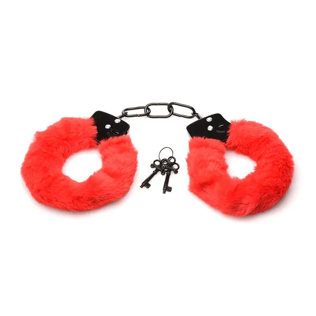 Master Series Cuffed in Fur Furry Handcuffs All Colors XR Brands Male Sex Toys