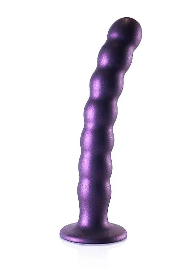 Ouch Beaded Silicone 8 in GSpot Dildo All Colors Shots America LLC Female Sex Toys