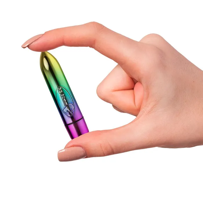 Rocks Off Female Sex Toys RO80mm 7 Speed Rainbow Vibrating Bullet
