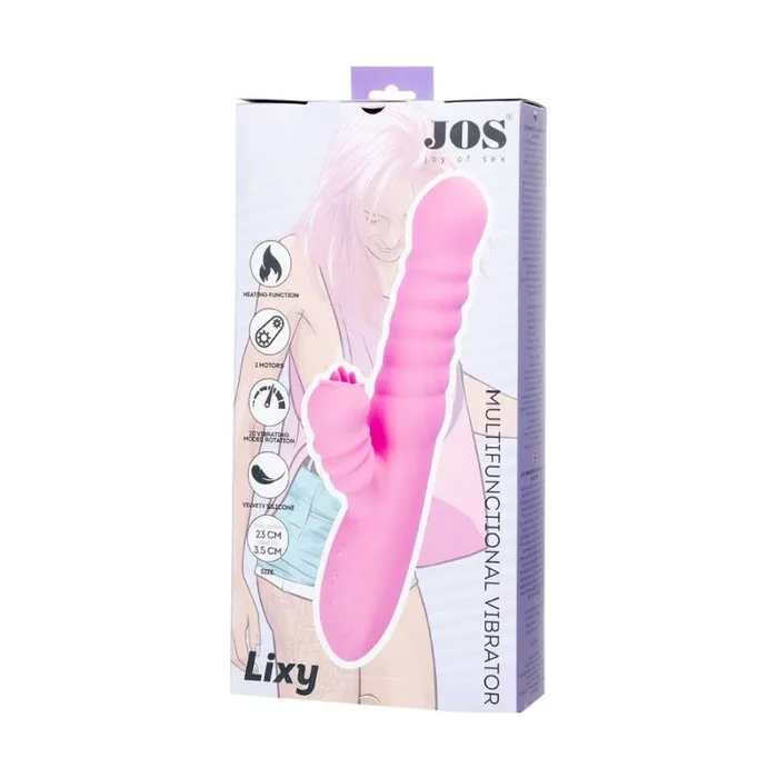 Vibrators JOS Lixy Heating and Rotating Petal Tickler Pink JOS